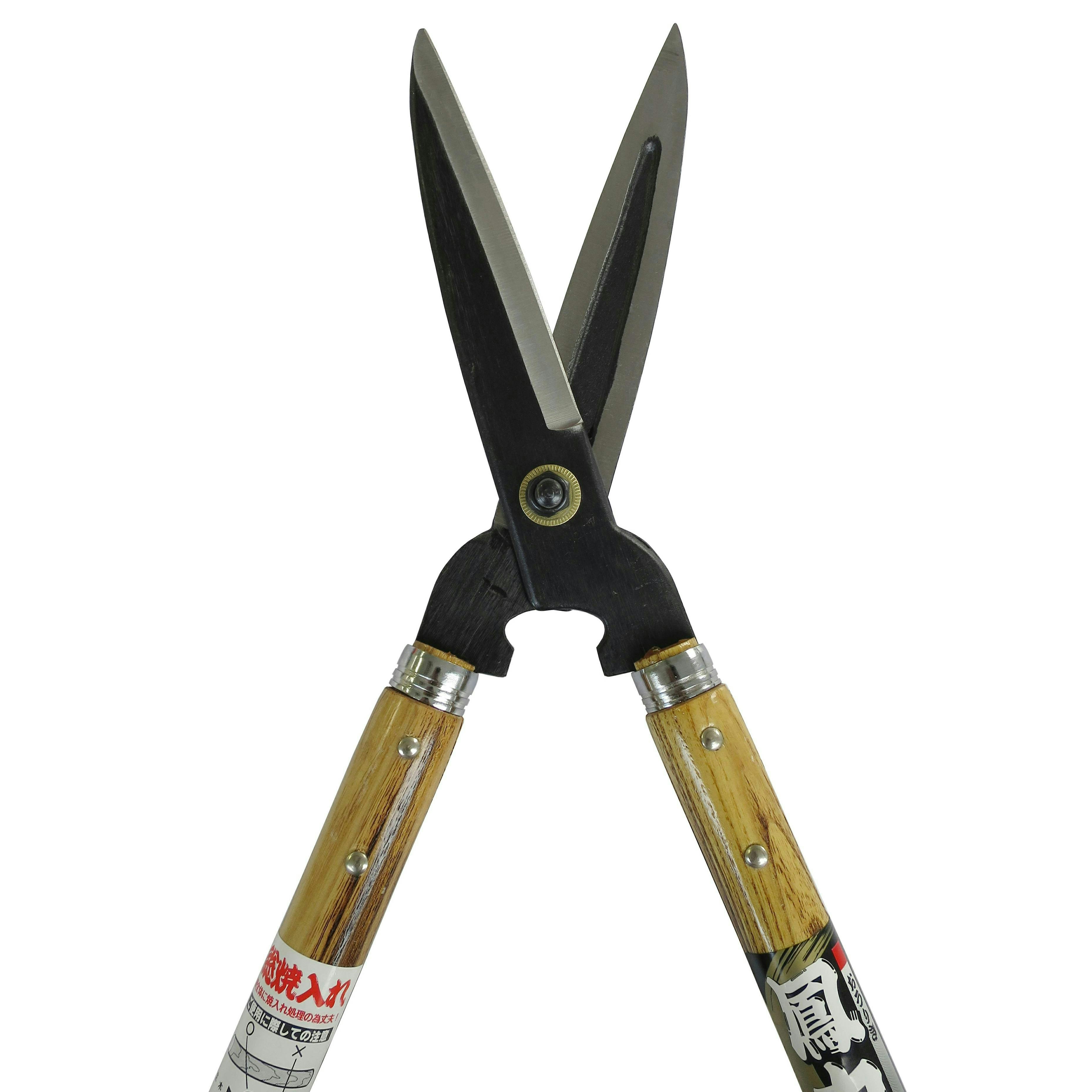 大進 鳳力 全鋼 焼柄刈込鋏 大 渋取り溝付き 165mm 園芸 農業