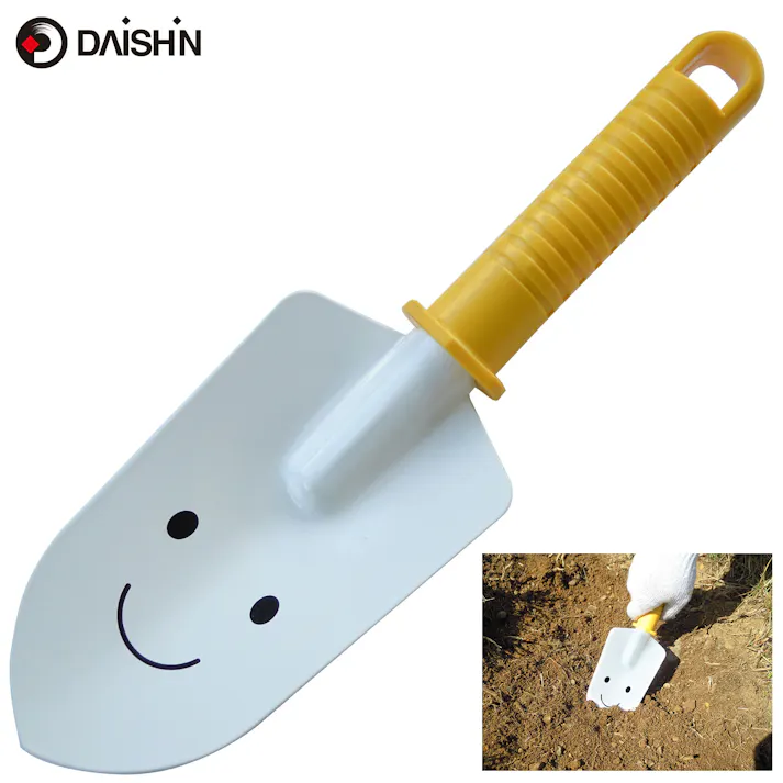 ニコニコハンドスコップ 黄 大進 園芸 ガーデニング 農業 女性 庭 農作業 家庭菜園 用具 工具 園芸 ガーデニング 農業 女性 庭 農作業 家庭菜園 用具 工具 スコップ ショベル シャベル 軽量 軽い 軽い お手軽 イモ 芋 掘り ほり 4939736502594