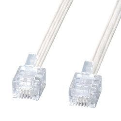 エコロジー電話ケーブル 白 3m TEL-E4-3N2 メーカー在庫品 パソコン・周辺機器 エコロジー電話ケーブル 白 3m TEL-E4-3N2 メーカー在庫品 パソコン・周辺機器