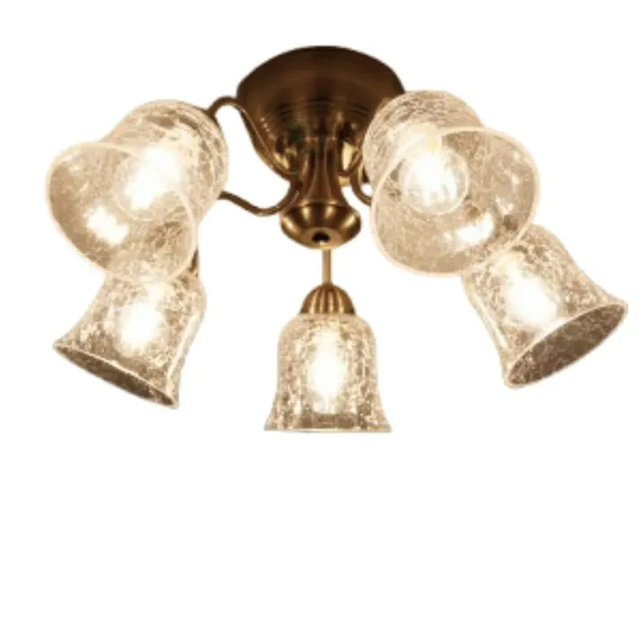 村上工作所 STERN シャンデリア ヒビガラス クリア 5灯 リモコン 電球なし KMS-2005_CL