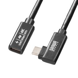 USB5Gbps Type-C延長ケーブル(L型・PD100W・0.5m) パソコン・周辺機器 USB5Gbps Type-C延長ケーブル(L型・PD100W・0.5m) パソコン・周辺機器
