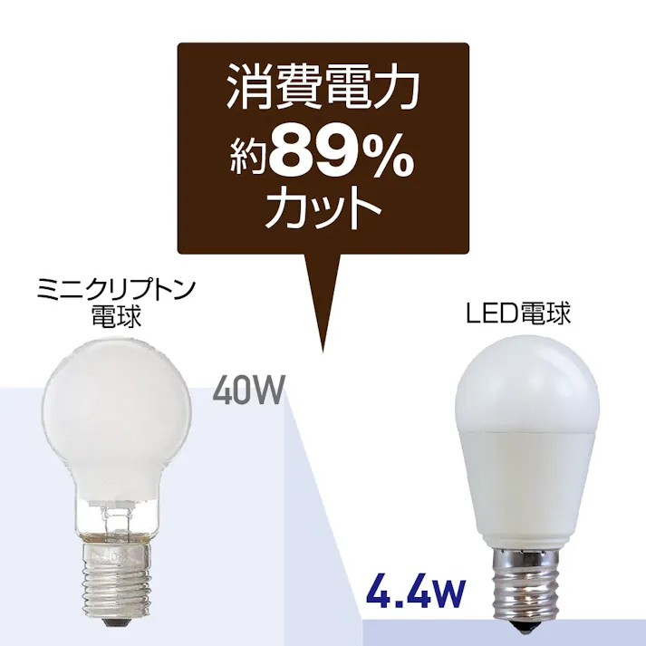 4個セット スタイルド(STYLED) LED電球 E17 40W形相当 昼光色 小形電球 広配光 密閉器具対応 HA4T17D4