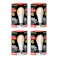 4個セット スタイルド(STYLED) LED電球 E26 100W形相当 電球色 一般電球形 広配光 密閉器具対応 HA15T26LS4