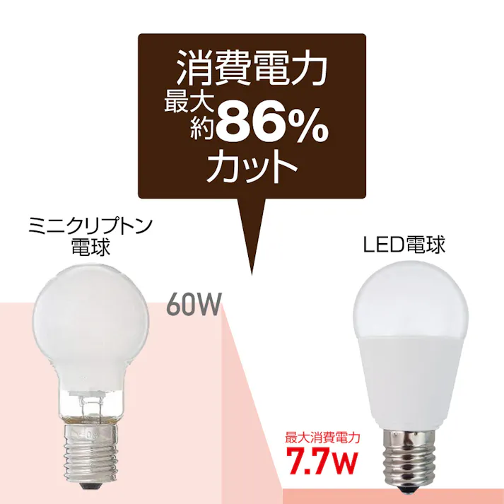 10個セット スタイルド(STYLED) 調光器対応 LED電球 E17 60W形相当 電球色 小形電球 広配光 密閉器具対応 HA6D17L10