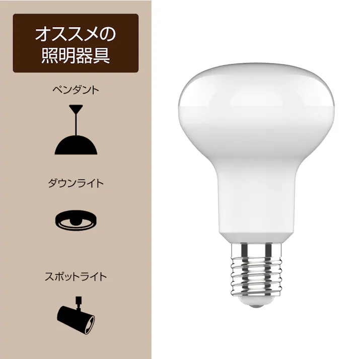 10個セット スタイルド(STYLED) LED電球 レフ形 E17 40W形相当 昼光色 配光角120度 密閉器具対応 HDR3E17D10