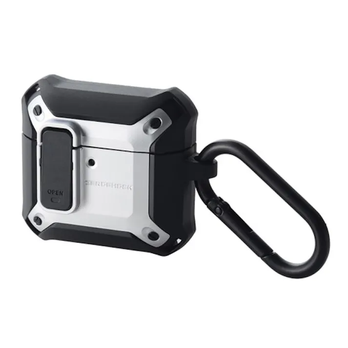 AirPods 4 ケース 用 耐衝撃 衝撃吸収 ZEROSHOCK Lock シルバー