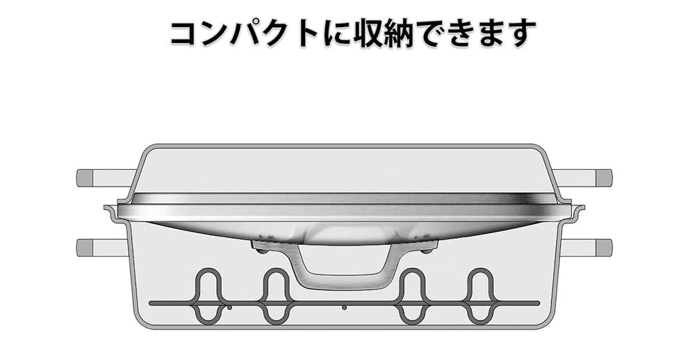 o.e.c. W角鍋用 ガラス蓋 DY5227 貝印【鍋蓋 ガラス 角型 食洗機対応