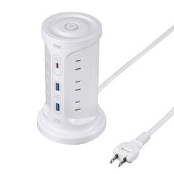 USB充電機能付きタワー型タップ メーカー在庫品 電源ケーブル・延長コード USB充電機能付きタワー型タップ メーカー在庫品 電源ケーブル・延長コード