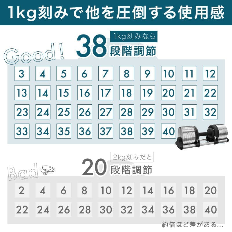 ライシン ヘリックスミラー 40kg 1kg刻み シルバー 2個 スタンドPro