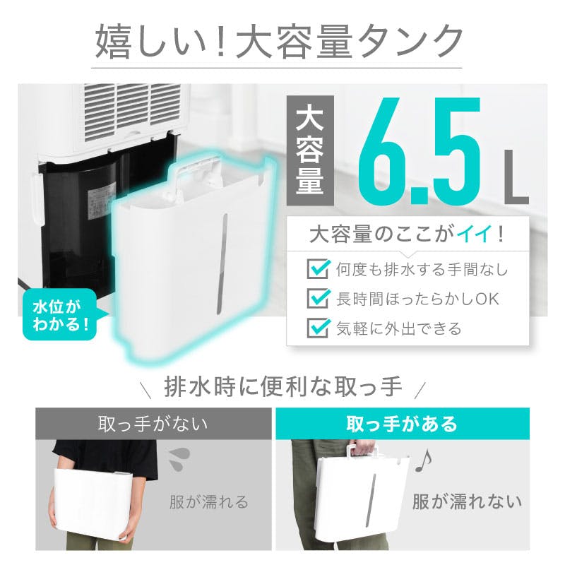 ライシン 除湿機 コンプレッサー 式 大容量 パワフル 衣類乾燥 静音 省エネ 除湿機 コンプレッサー 式 ルーバー 空気清浄機能 付き 大容量