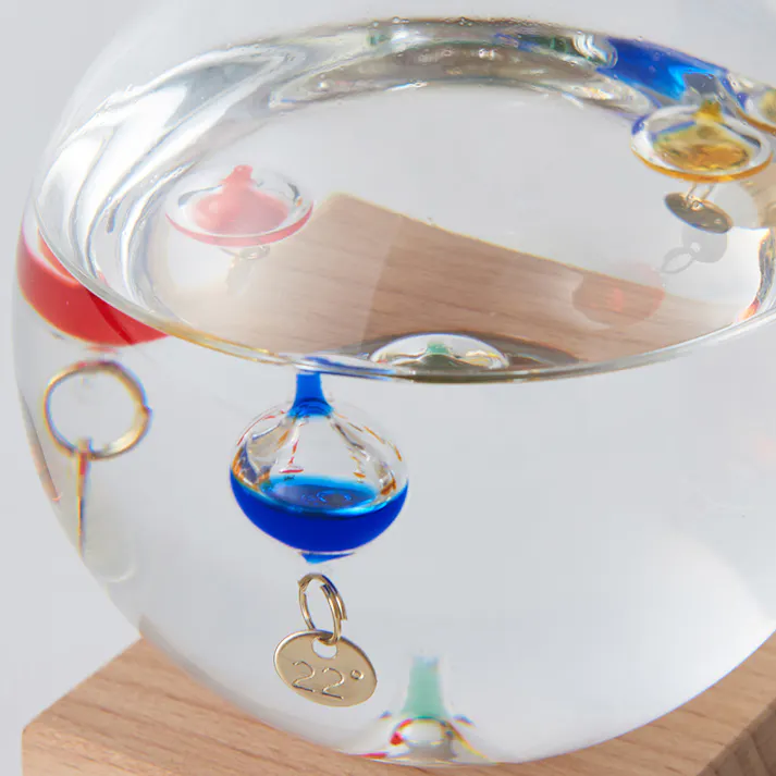 ガラスフロート温度計 ドームS ガリレオ温度計 333-209