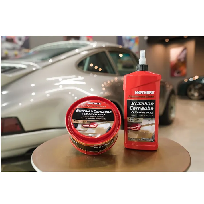 マザーズ(Mothers) カリフォルニアゴールド ブラジリアンカルナバクリーナーWAX ペースト 340g 塗装面の洗浄、艶出し、保護 ポリッシュとワックスの 2 in 1 #05500