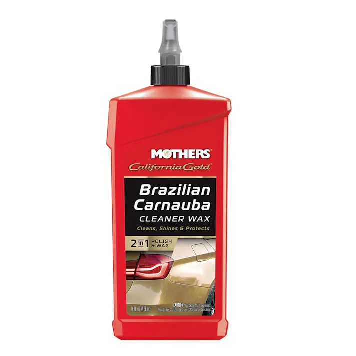 マザーズ(Mothers) カリフォルニアゴールド ブラジリアンカルナバクリーナーWAX リキッド 473ml 塗装面の洗浄、艶出し、保護 ポリッシュとワックスの 2 in 1 #05701