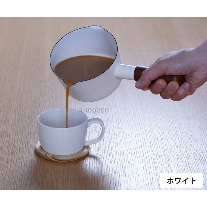 富士ホーロー ナチュール ミルクパン ホーロー 12cm ガス火専用 NA-12M【片手鍋 琺瑯 直火 離乳食 ほうろう 調理器具】 レッド