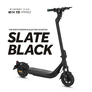 電動キックボード EVEREST XING EX15 PRO カラー:ブラック 特定小型原動機付自転車 免許不要 キックスケーター 公道走行可能 LEDライト ノーパンク 折り畳み 防水 軽量 通勤 通学 コンセント充電 コンパクト クルーズ Acalie アカリエ エベレスト エクシング