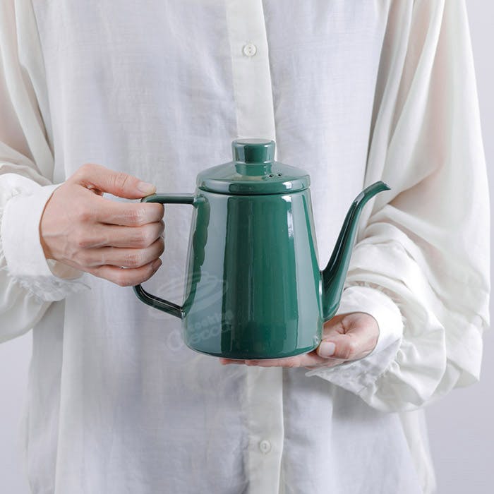 富士ホーロー ドリップポット ホーロー 1.0L ガス火 IH対応 ソリッド