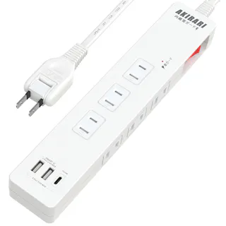 KOZUMUWAN 電源タップ 6個口 usb付き 雷ガード スイッチ ホコリシャッター 過電流 過電圧保護 PD急速充電 6個AC 3個USBポート 1個PD口 延長コード マルチタップ 蛸足 タコ足 コンセント スイングプラグ テーブルタップ 急速充電