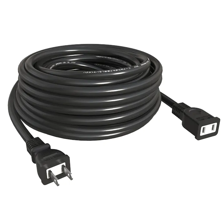 KOZUMUWAN 延長コード 20m 延長ケーブル 連結可 電源ケーブル 電源コード 電源 分配コード 延長電源 電源増設 PSE 2芯 二重被覆 作業用 ソフトタイプ ブラック 耐寒 耐熱 耐摩耗 防塵 便利 コンパクト 高圧変圧 トラッキング防止 PSE認証 (20M)