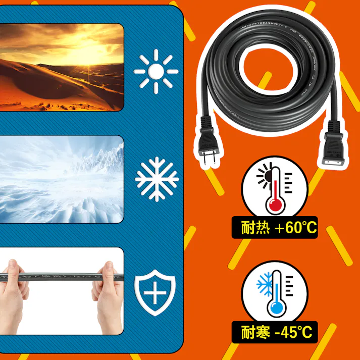 KOZUMUWAN 延長コード 20m 延長ケーブル 連結可 電源ケーブル 電源コード 電源 分配コード 延長電源 電源増設 PSE 2芯 二重被覆 作業用 ソフトタイプ ブラック 耐寒 耐熱 耐摩耗 防塵 便利 コンパクト 高圧変圧 トラッキング防止 PSE認証 (20M)