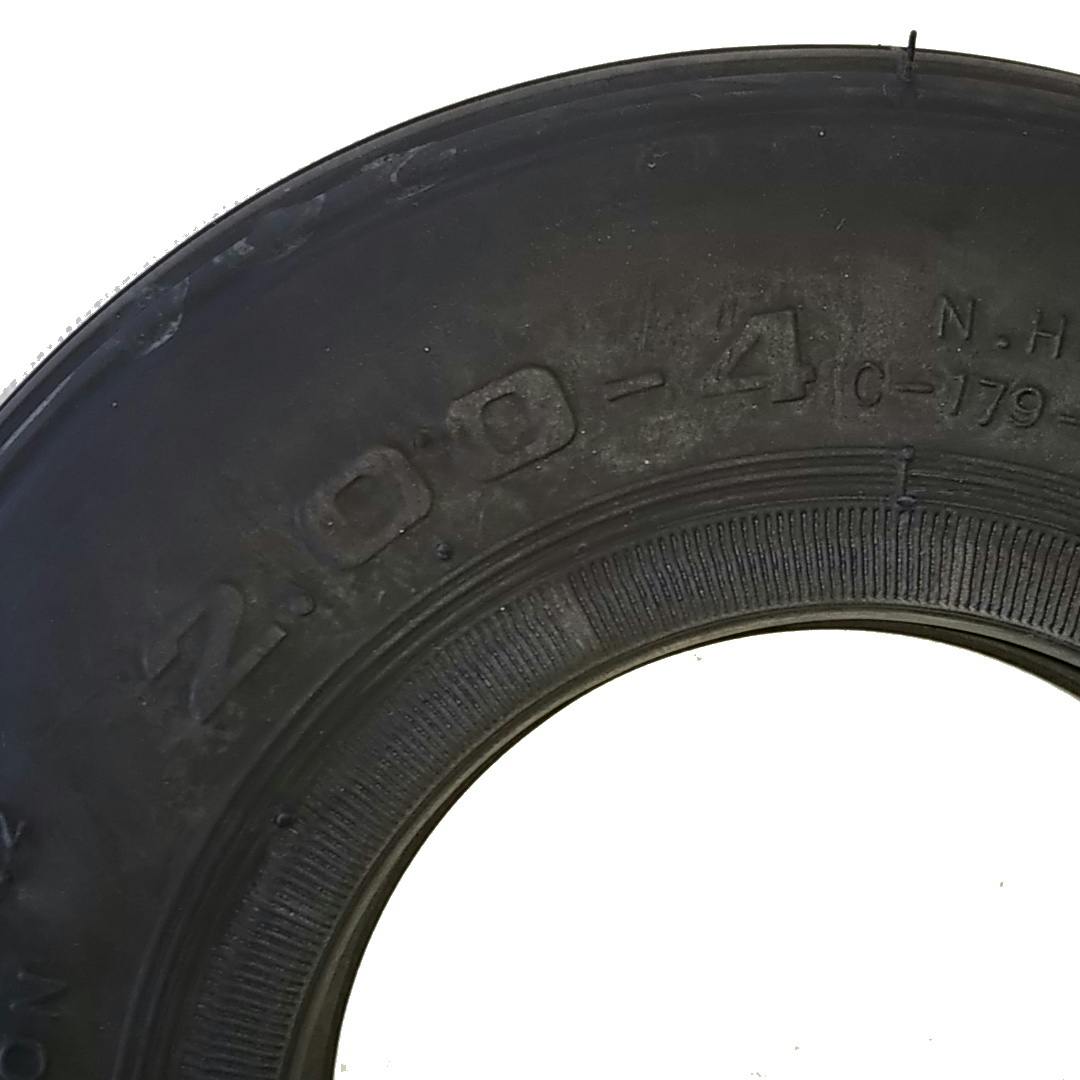 2.00-4(200-4) タイヤ 黒 台車用補修部品 チェンシン 4本セット | 農業