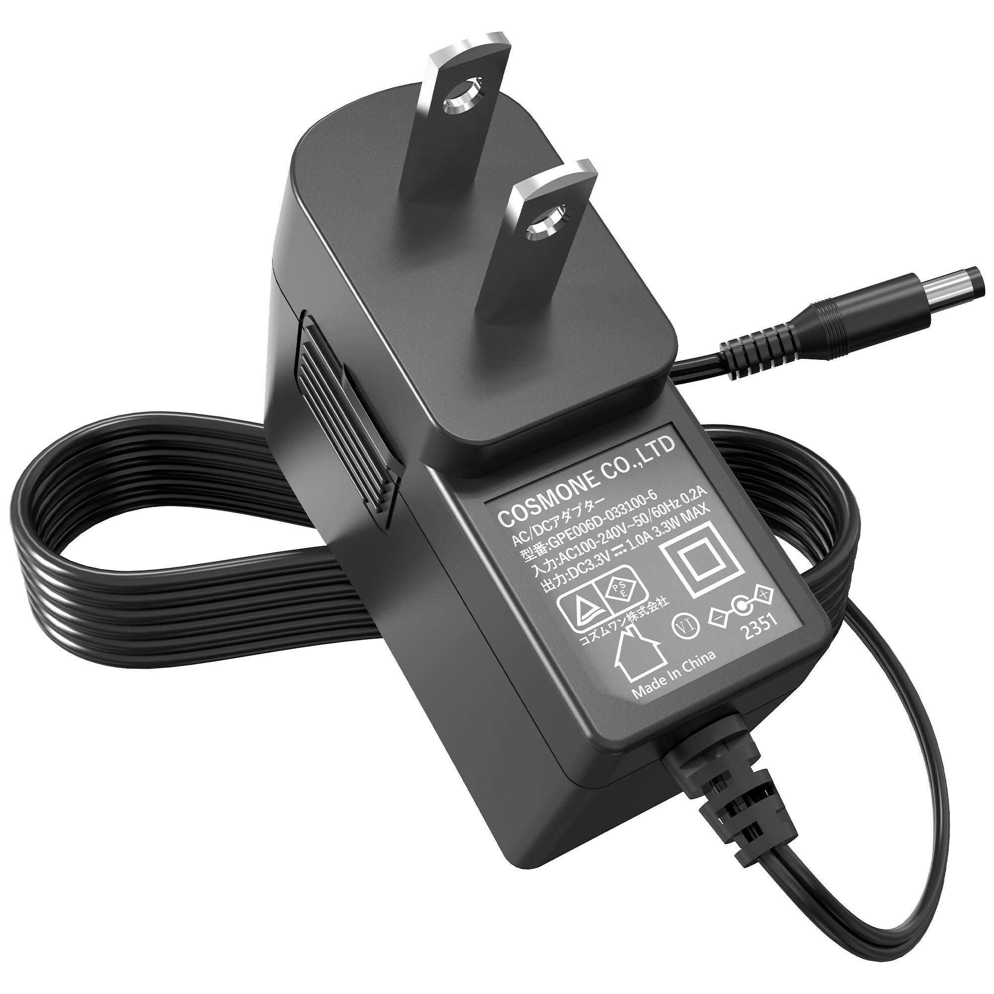 KOZUMUWAN ACアダプター 3.3V 1A 3.3W 電源アダプター 大手メーカーOEM社製品 汎用 センタープラス スイッチング式 出力プラグ外径5. ケーブル・コネクタ・アダプター KOZUMUWAN ACアダプター 3.3V 1A 3.3W 電源アダプター 大手メーカーOEM社製品 汎用 センタープラス スイッチング式 出力プラグ外径5. ケーブル・コネクタ・アダプター