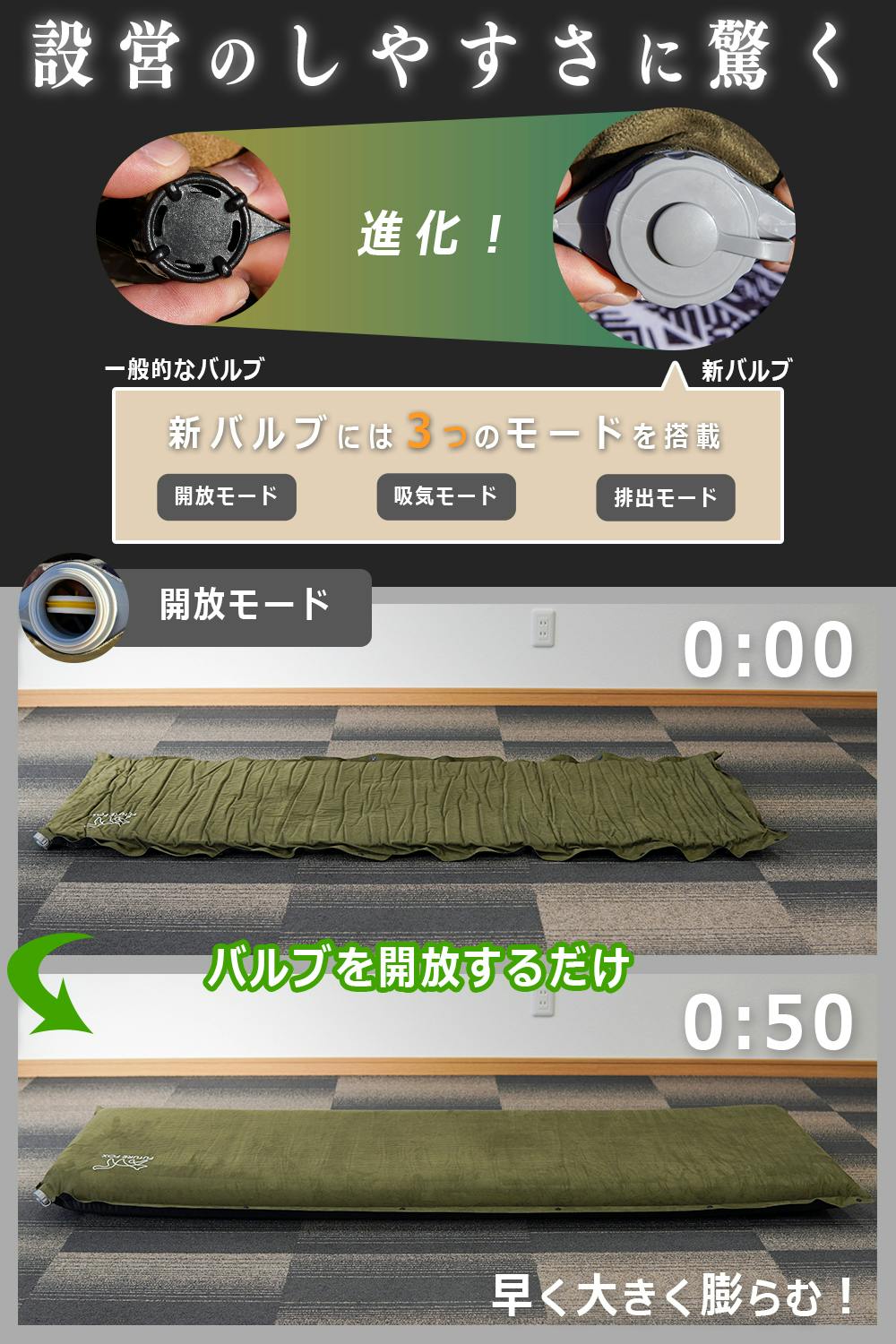 FUTURE FOX エアーマット 極厚10cm キャンプ マット 最新型