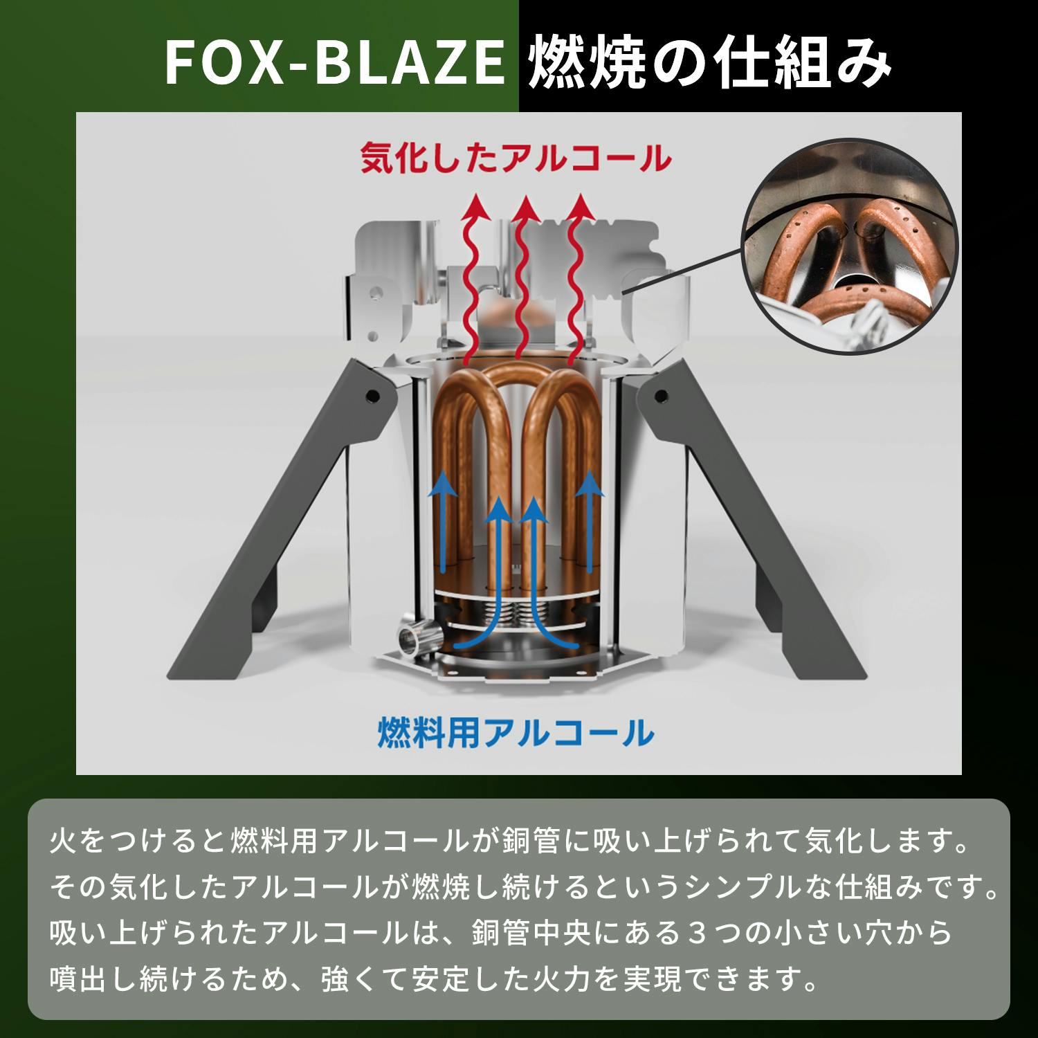 FUTURE FOX FOX-BLAZE フォックス ブレイズ アルコールバーナー