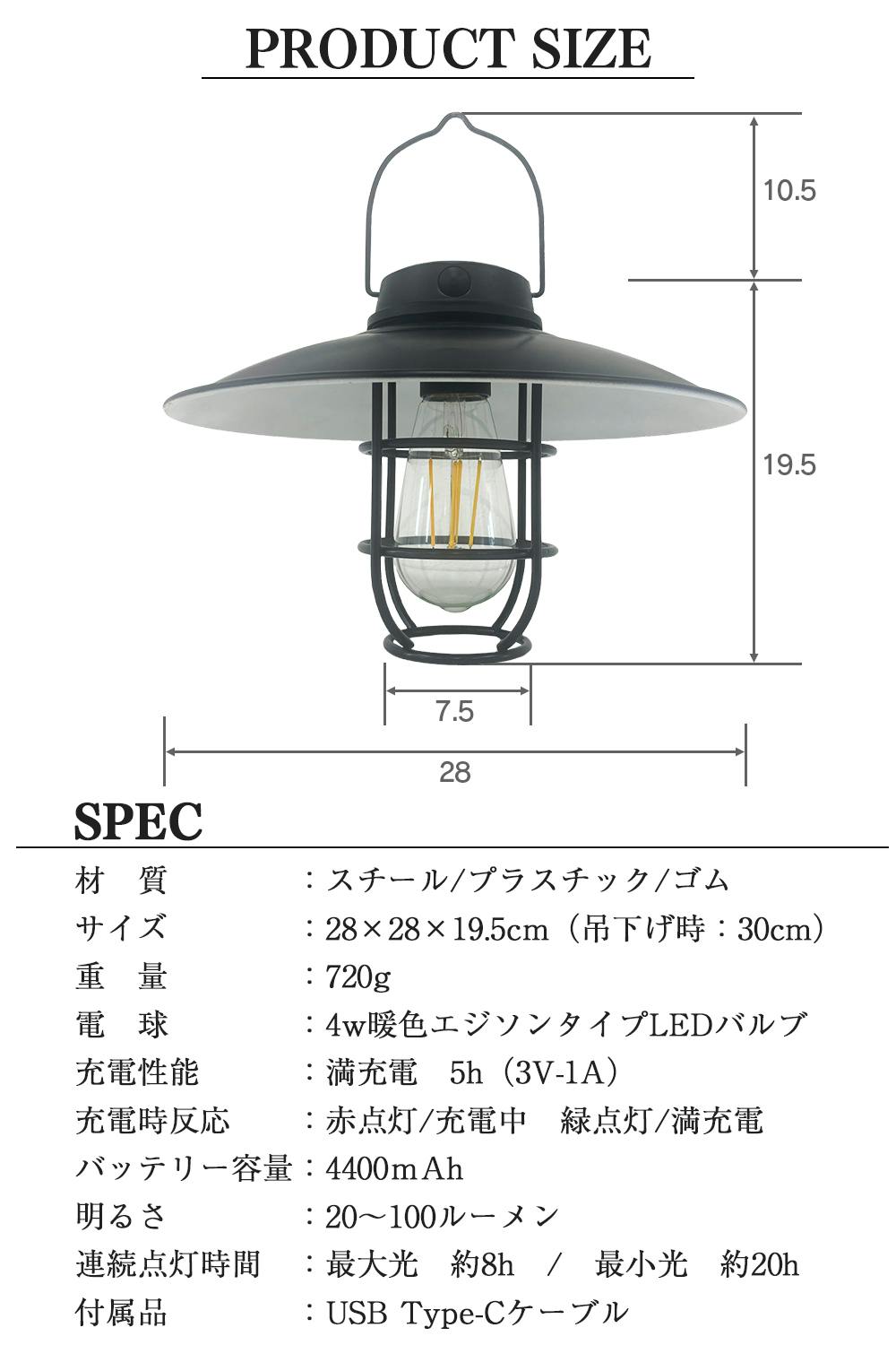 FUTURE FOX 山小屋 ランタン LEDランタン エジソン電球 レトロ