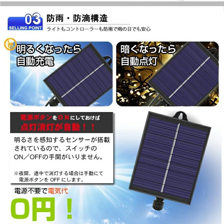 KOZUMUWAN 【日本法人】つららライト ソーラー式