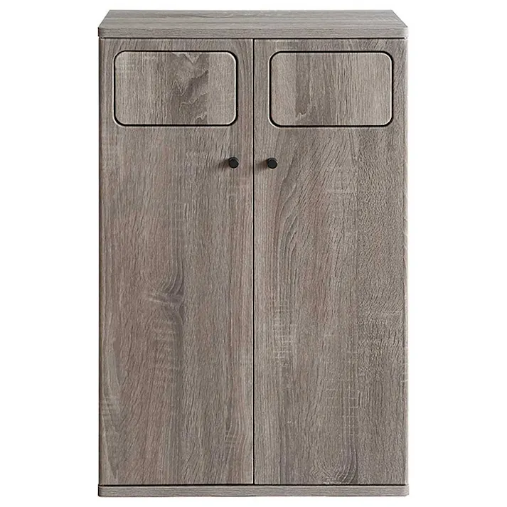 宮武製作所 MIYATAKE 木製ダブルプッシュダストボックス Empro(エンプロー) グレージュ