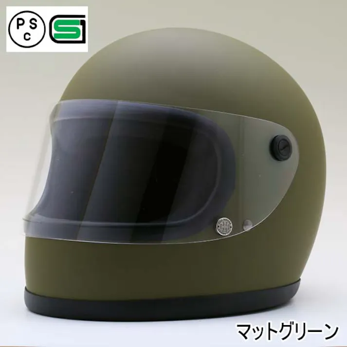 ネオライダース バイク ヘルメット GT7-OT 族ヘル マットグリーン フリーサイズ ばいくへるめっと ばいく へるめっと バイクへるめっと ばいくヘルメット