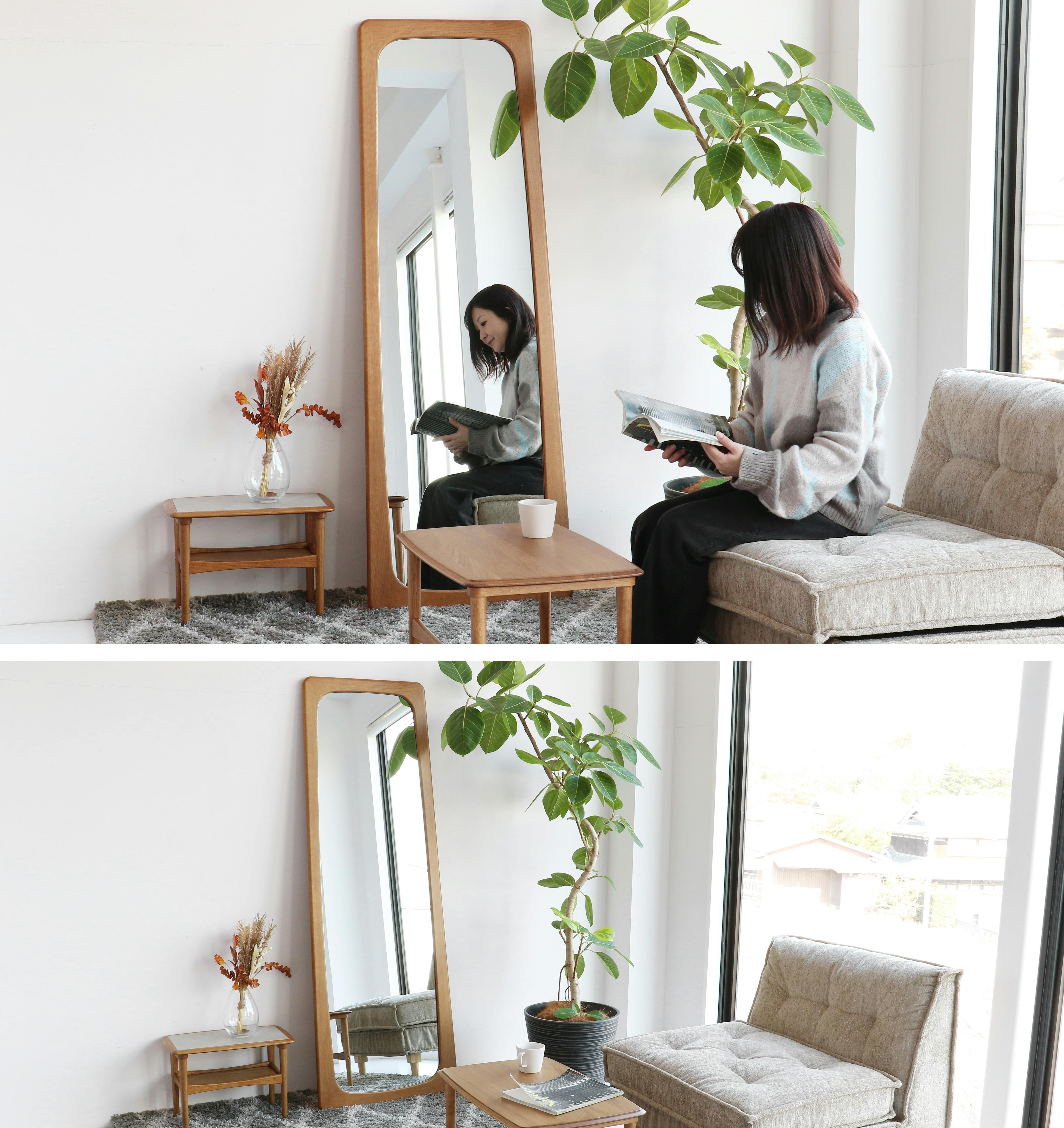 60's北欧ヴィンテージテイストのミラー Herit. Mirror | ミラー・鏡