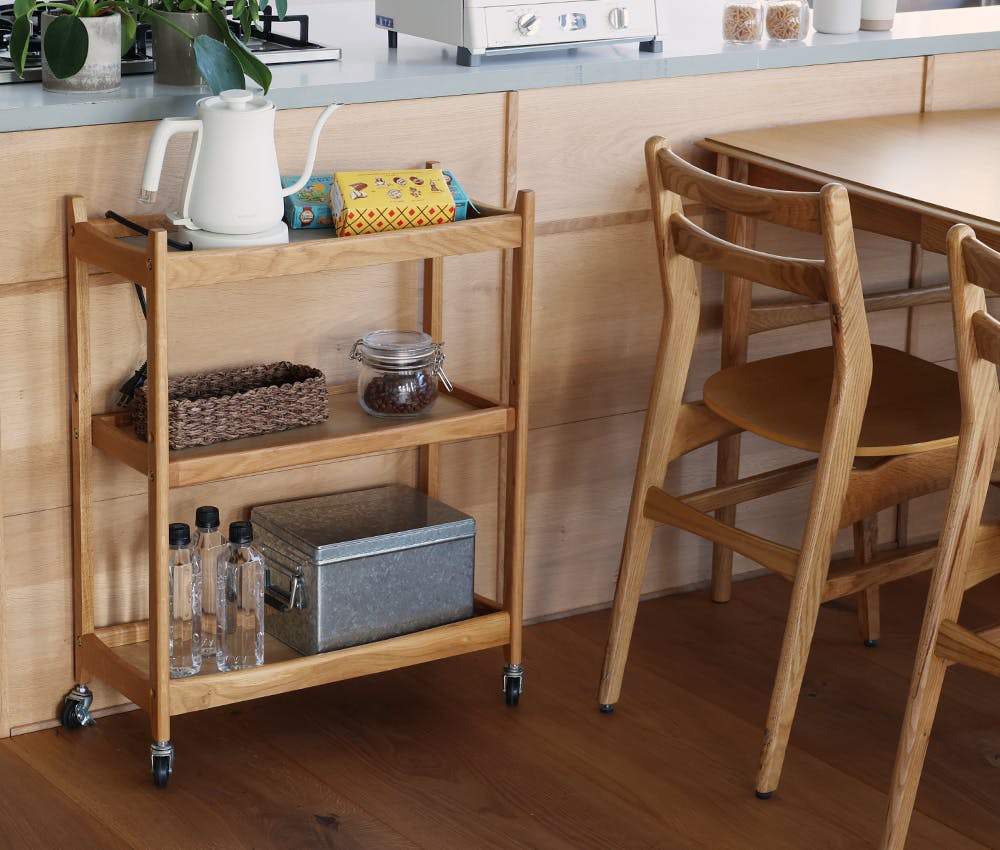 60's北欧ヴィンテージテイストのマルチワゴン3段 Herit. Multi Wagon 3