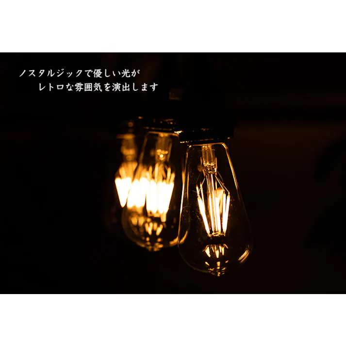 LED電球 E26 60形相当 エジソン電球 電球色2700K BD-0626ST64
