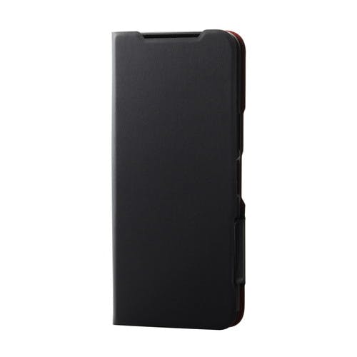 ラクラクスマートフォン a/Lite MR01 ケース レザー 手帳型 ブラック ケース・ストラップ ラクラクスマートフォン a/Lite MR01 ケース レザー 手帳型 ブラック ケース・ストラップ