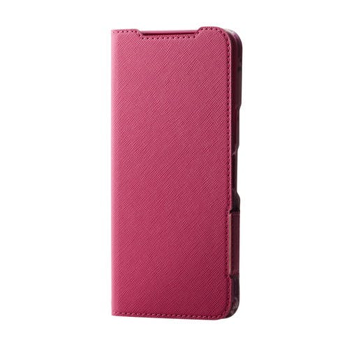 ラクラクスマートフォン a/Lite MR01 ケース レザー 手帳型 花柄 ピンク メーカー在庫品 ケース・ストラップ ラクラクスマートフォン a/Lite MR01 ケース レザー 手帳型 花柄 ピンク メーカー在庫品 ケース・ストラップ