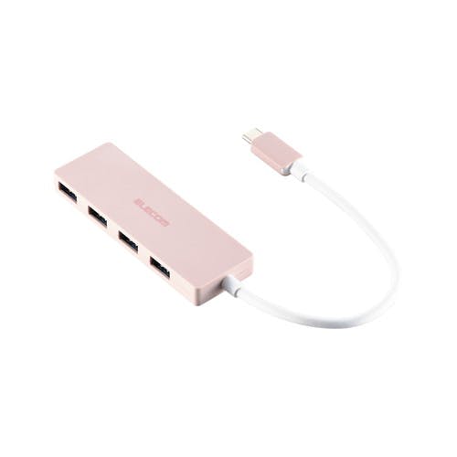 Type-C ハブ USB3.2 Gen1 USB-A ×4 バスパワー ケーブル長15cm ピンク パソコン・周辺機器 Type-C ハブ USB3.2 Gen1 USB-A ×4 バスパワー ケーブル長15cm ピンク パソコン・周辺機器