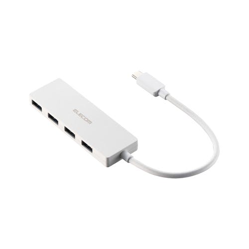 Type-C ハブ USB3.2 Gen1 USB-A ×4 バスパワー ケーブル長15cm ホワイト パソコン・周辺機器 Type-C ハブ USB3.2 Gen1 USB-A ×4 バスパワー ケーブル長15cm ホワイト パソコン・周辺機器