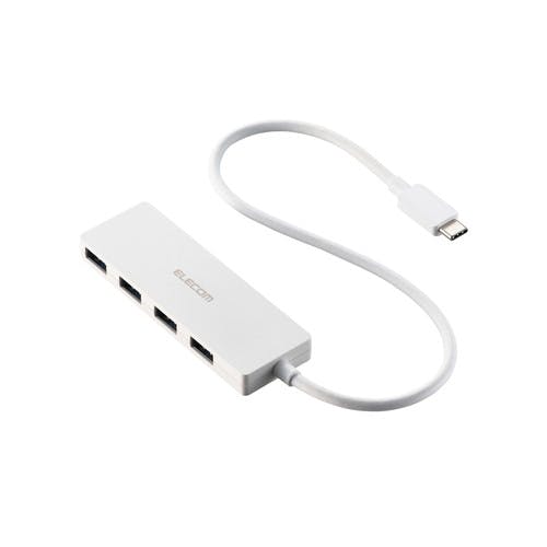 Type-C ハブ USB3.2 Gen1 USB-A ×4 バスパワー ケーブル長30cm ホワイト メーカー在庫品 パソコン・周辺機器 Type-C ハブ USB3.2 Gen1 USB-A ×4 バスパワー ケーブル長30cm ホワイト メーカー在庫品 パソコン・周辺機器