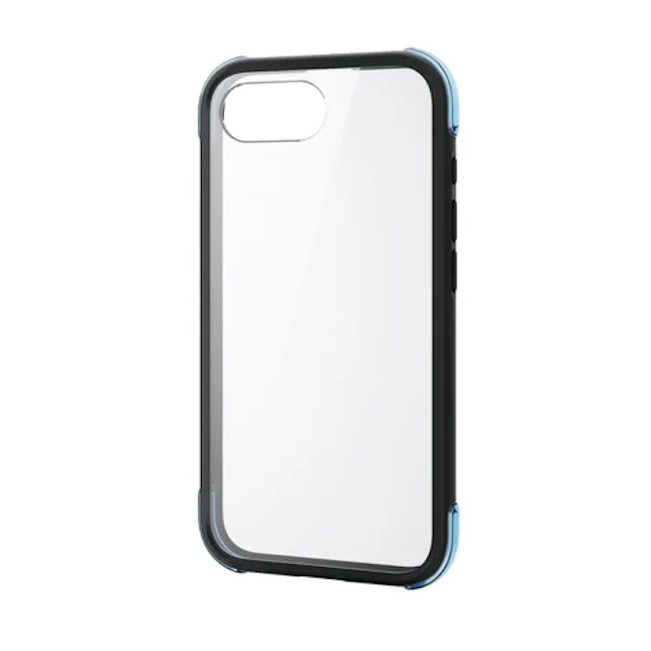 iPhone 16e ケース ハイブリッド メタルステッカー