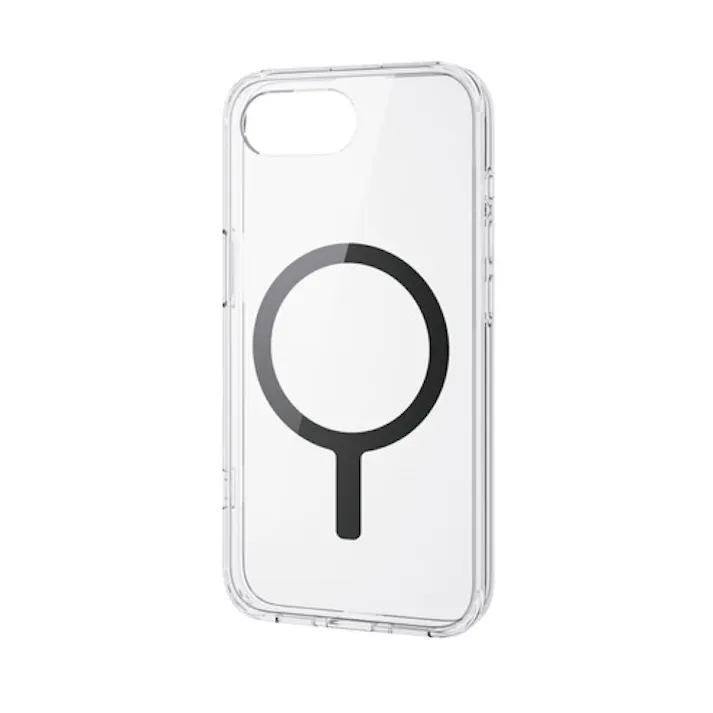 iPhone 16e ケース ハイブリッド 衝撃吸収 カメラレンズ保護設計 ブラック