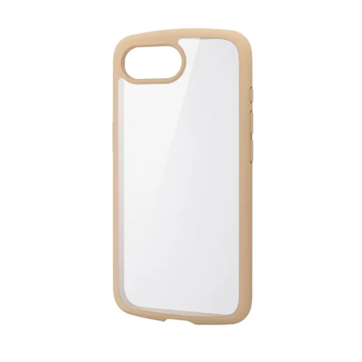 iPhone 16e ケース ハイブリッド 軽量 薄型 背面カメラ保護 カフェオレ
