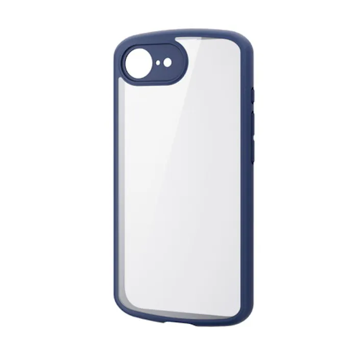 iPhone 16e ケース ハイブリッド 衝撃吸収 軽量 薄型 ネイビー