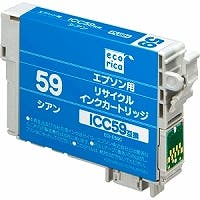 ICC59互換 エコリカ リサイクルインク エプソン シアン インクカートリッジ・インクリボン ICC59互換 エコリカ リサイクルインク エプソン シアン インクカートリッジ・インクリボン