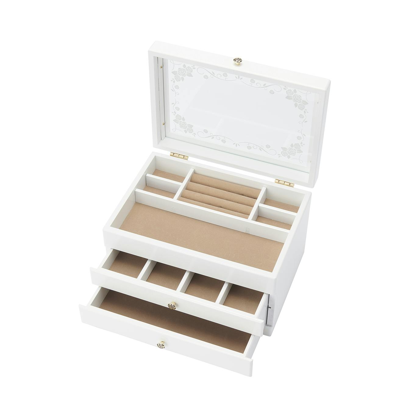 木製ジュエルケース ホワイト 017-810 | 小物収納・フリー