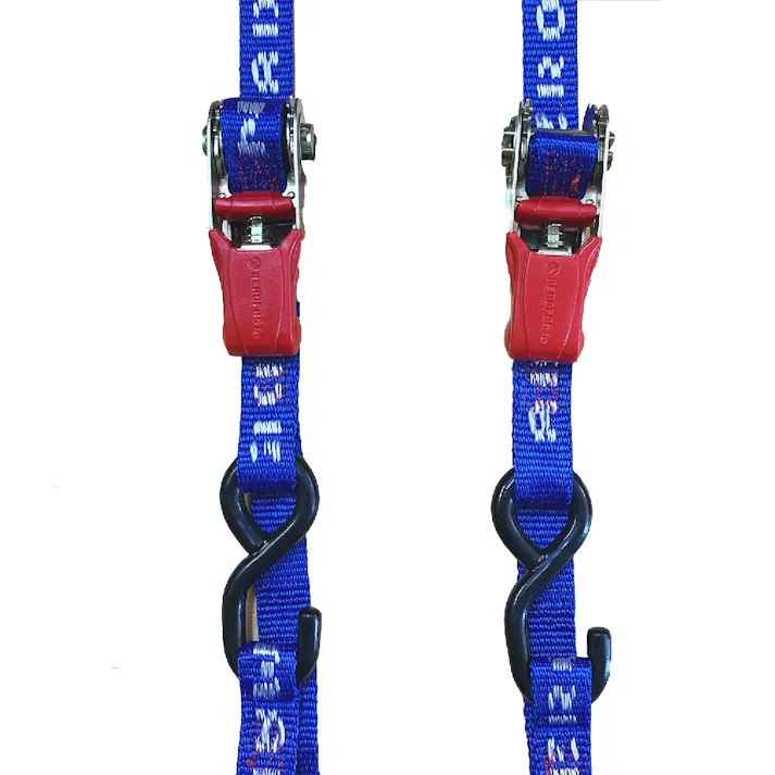 エアロファスト(AERO FAST) オートバイ用ラチェット式タイダウンベルト ブルー #AERO-008 積載 バイク