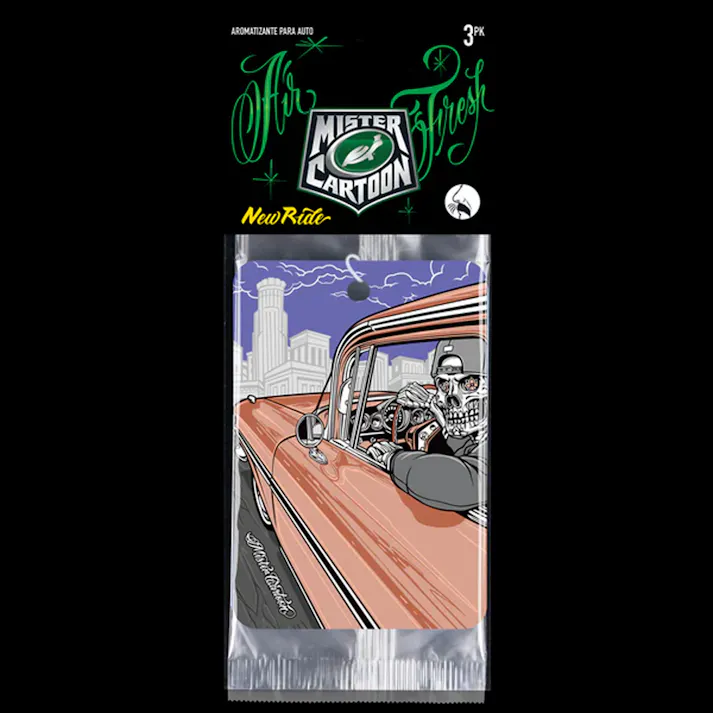 タートルワックス(Turtle Wax) Mister Cartoon ペーパーエアフレッシュナー ”New Ride” 3コ入り TW-54231 芳香剤 車内 室内