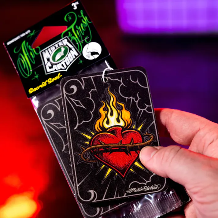 タートルワックス(Turtle Wax) Mister Cartoon ペーパーエアフレッシュナー ”Sacred Soul” 3コ入り TW-54261 芳香剤 車内 室内