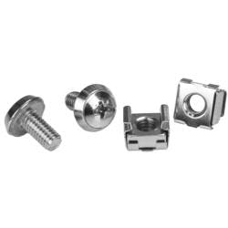 サーバーラック金具/ケージナット・ネジ/M6/100セット/シルバー パソコン・周辺機器 サーバーラック金具/ケージナット・ネジ/M6/100セット/シルバー パソコン・周辺機器
