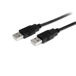 USBケーブル/A-A/1m/USB 2.0/480Mbps/オス・オス/ブラック パソコン・周辺機器 USBケーブル/A-A/1m/USB 2.0/480Mbps/オス・オス/ブラック パソコン・周辺機器